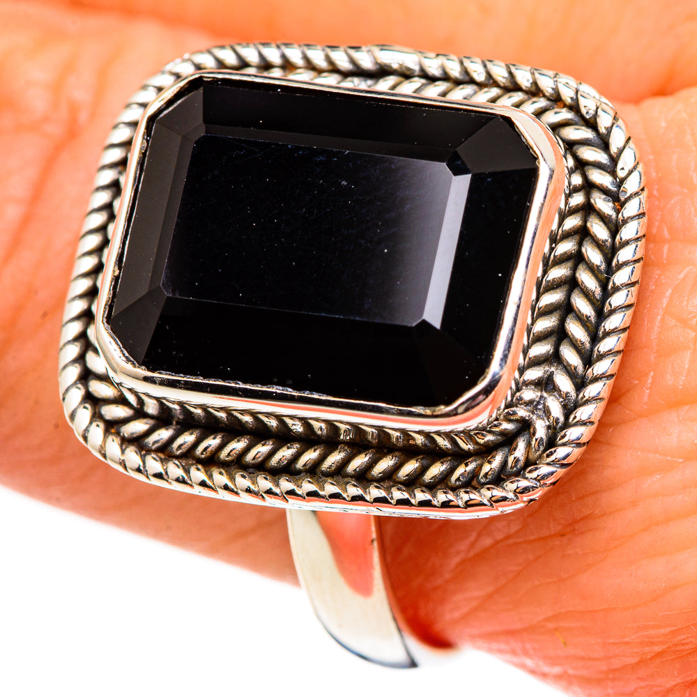 Black Onyx Rings handcrafted by Ana Silver Co - RING99190