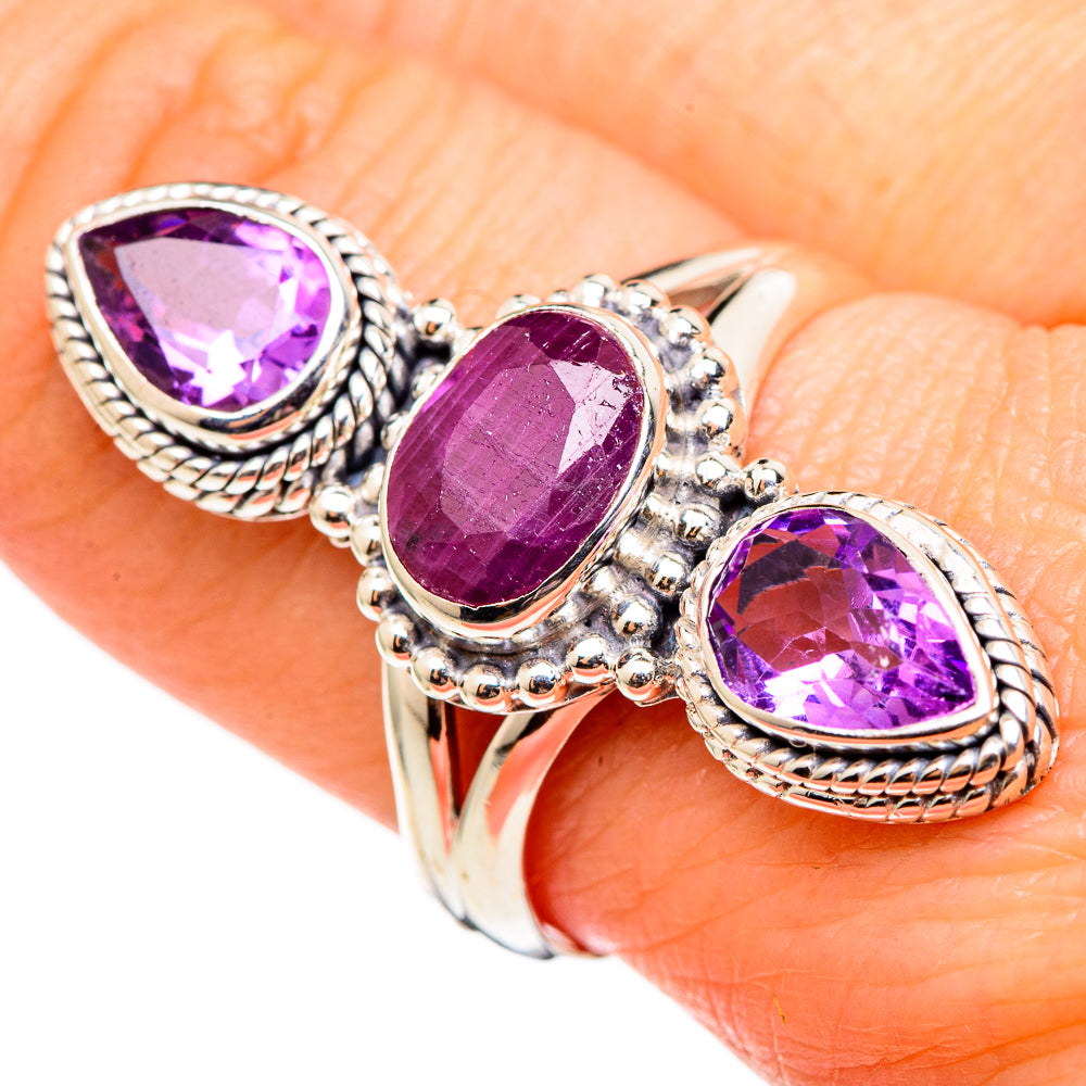 Ruby Rings handcrafted by Ana Silver Co - RING99194