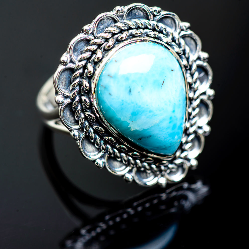 Larimar Rings handcrafted by Ana Silver Co - RING991961