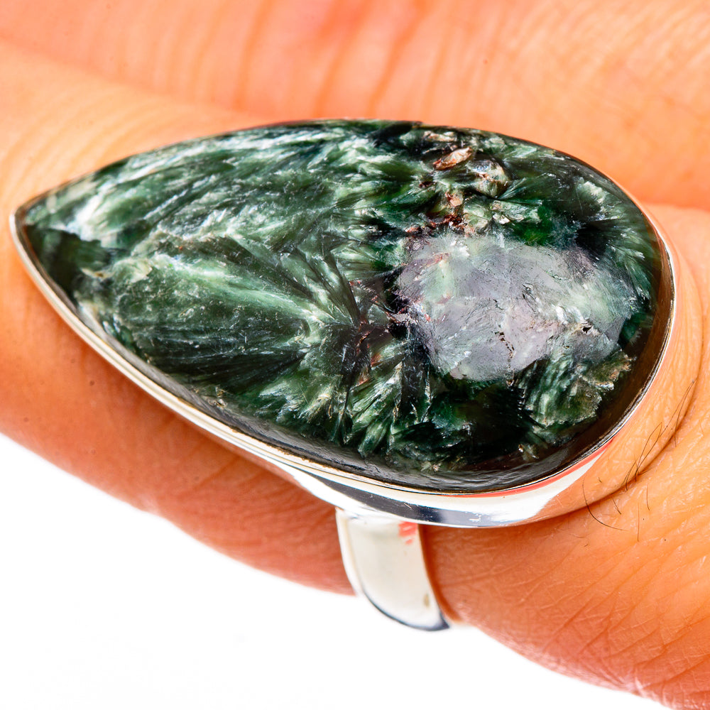 Seraphinite Rings handcrafted by Ana Silver Co - RING99206