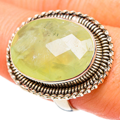 Prehnite Rings handcrafted by Ana Silver Co - RING99207