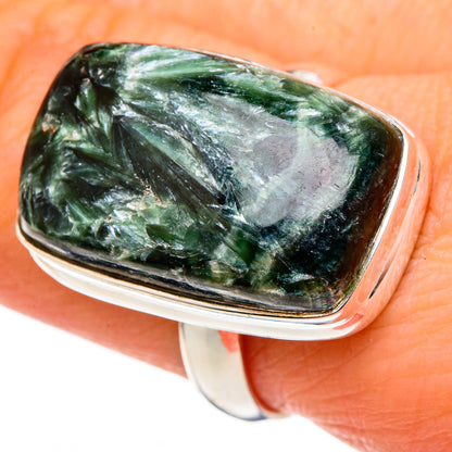 Seraphinite Rings handcrafted by Ana Silver Co - RING99208