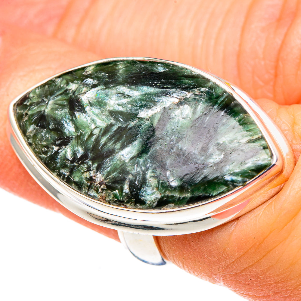 Seraphinite Rings handcrafted by Ana Silver Co - RING99210