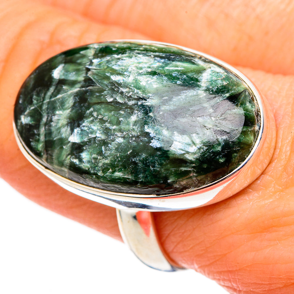 Seraphinite Rings handcrafted by Ana Silver Co - RING99212