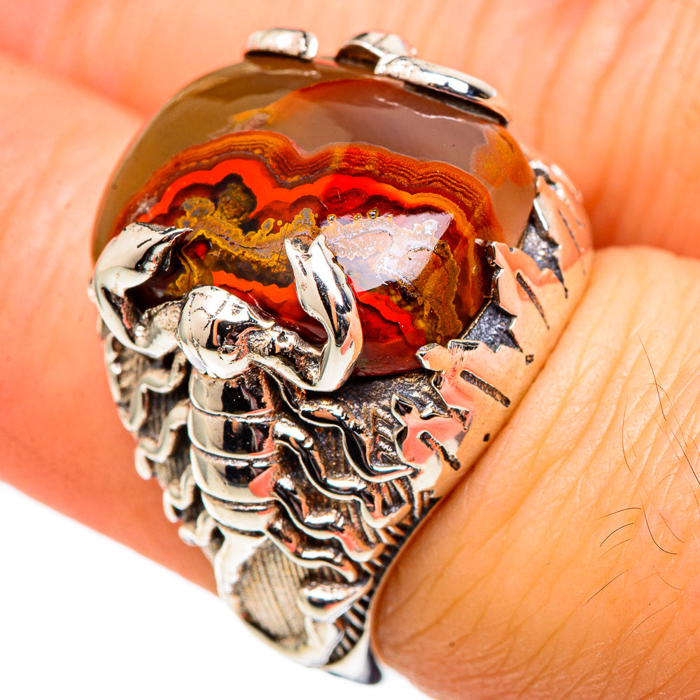 Moroccan Agate Rings handcrafted by Ana Silver Co - RING99213