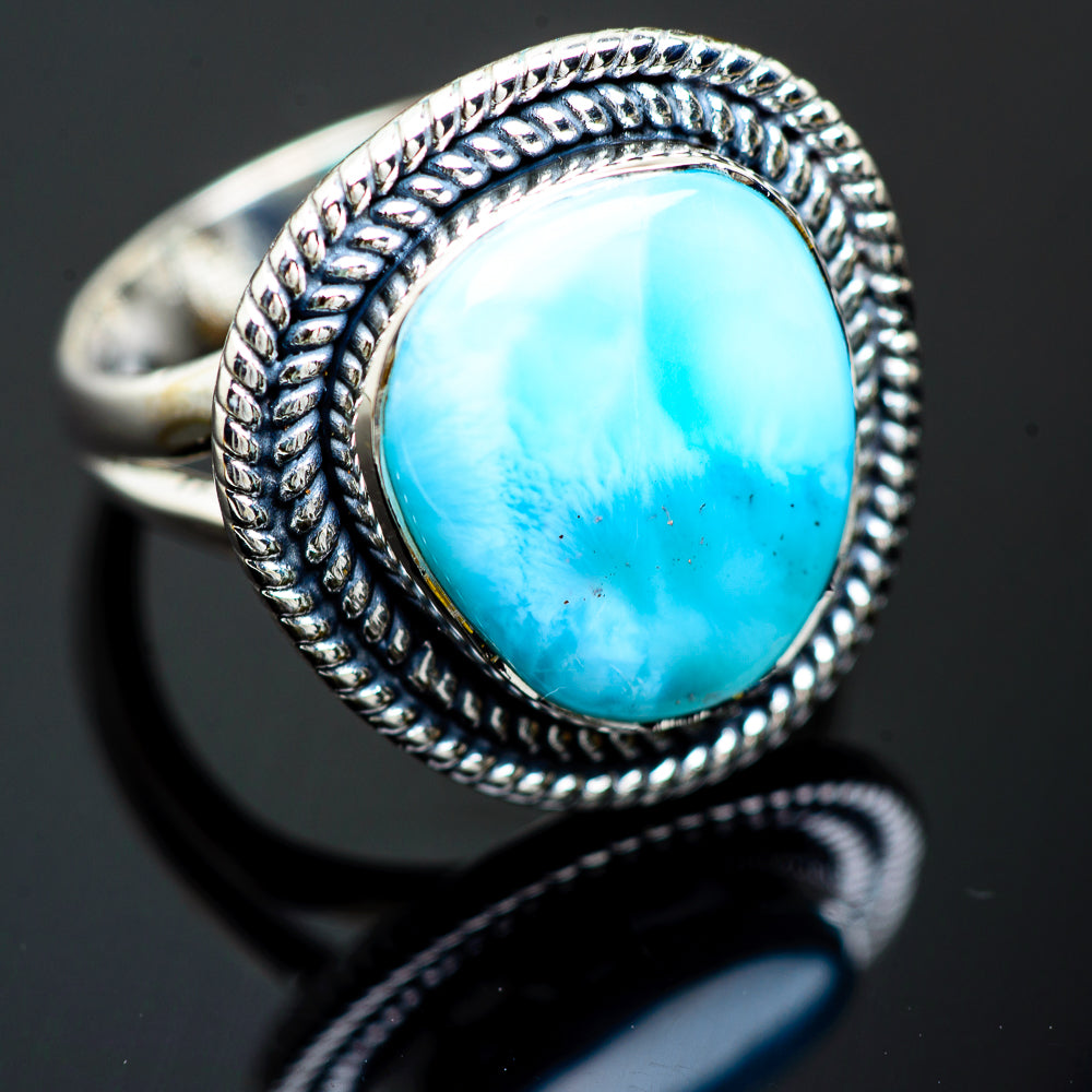 Larimar Rings handcrafted by Ana Silver Co - RING992149