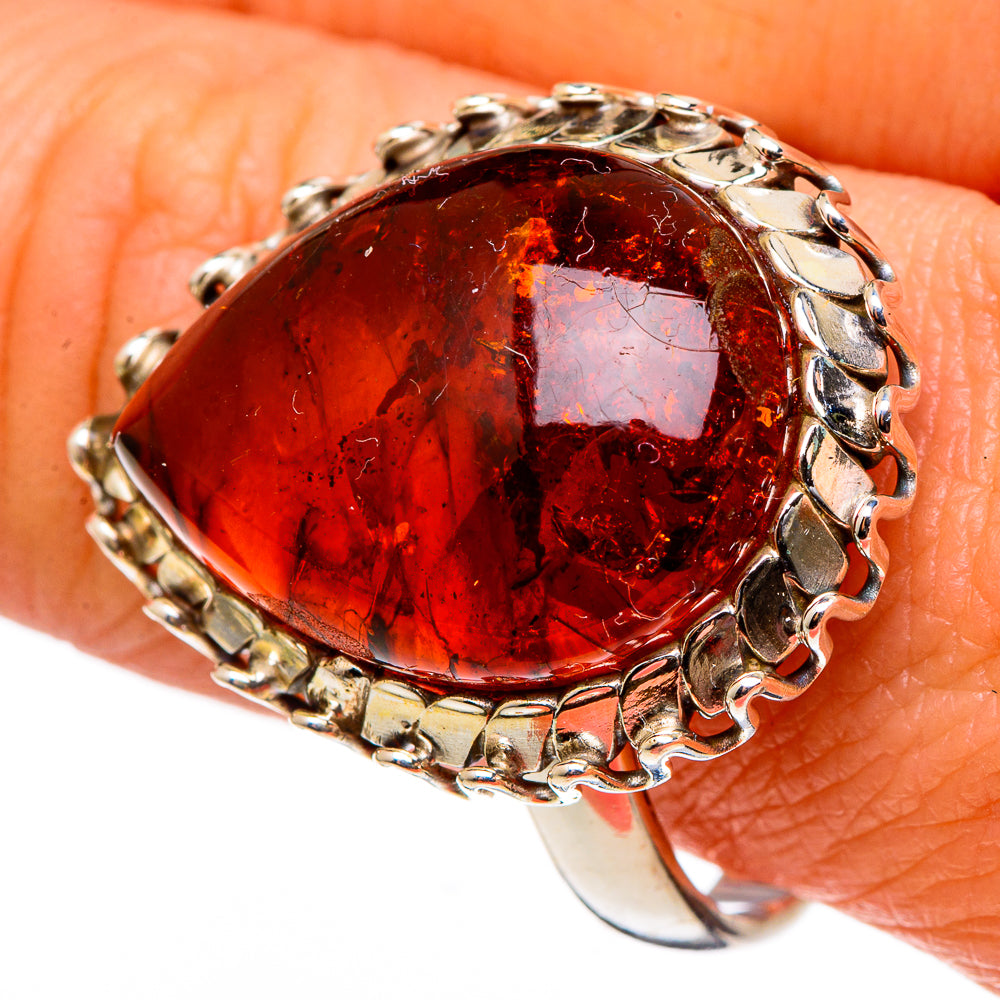 Baltic Amber Rings handcrafted by Ana Silver Co - RING99219