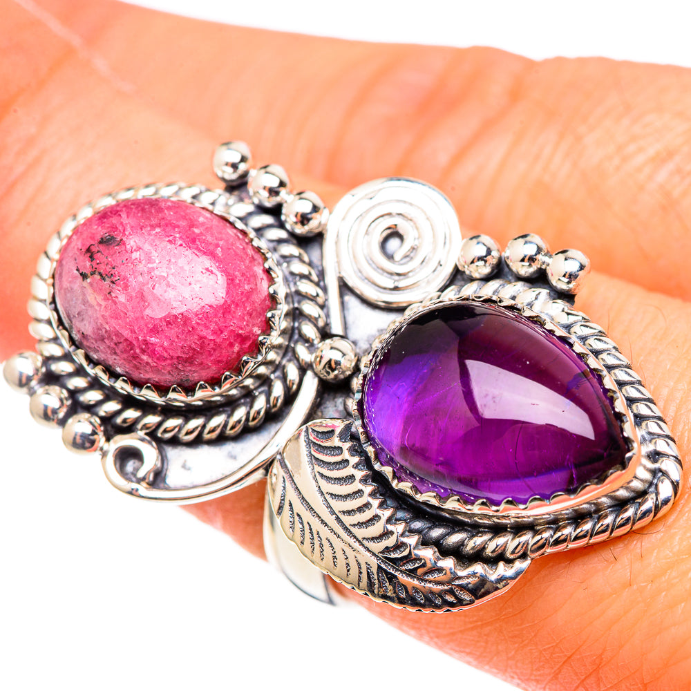 Rhodonite Rings handcrafted by Ana Silver Co - RING99224