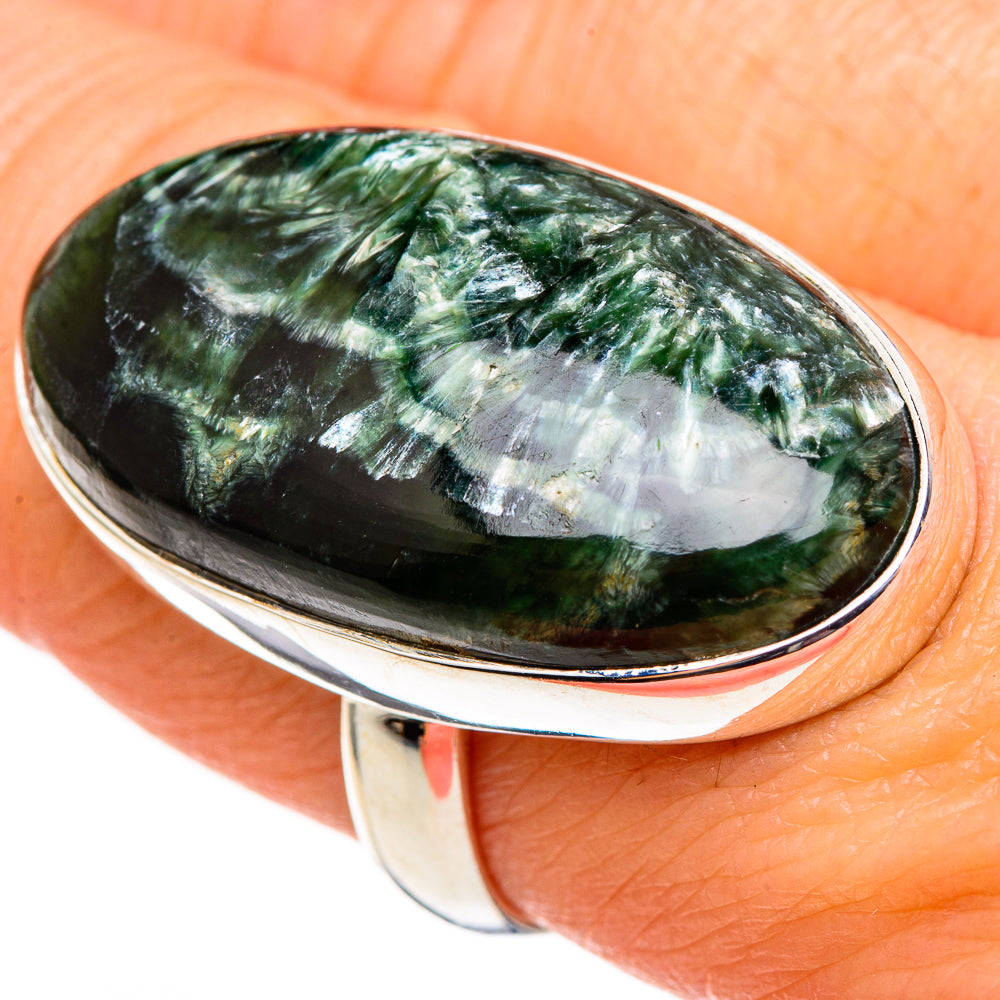 Seraphinite Rings handcrafted by Ana Silver Co - RING99229