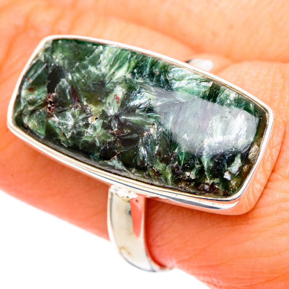 Seraphinite Rings handcrafted by Ana Silver Co - RING99231