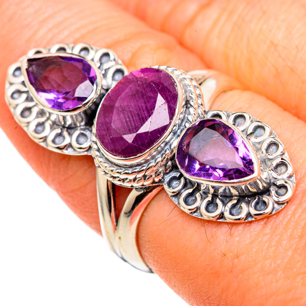 Ruby Rings handcrafted by Ana Silver Co - RING99234