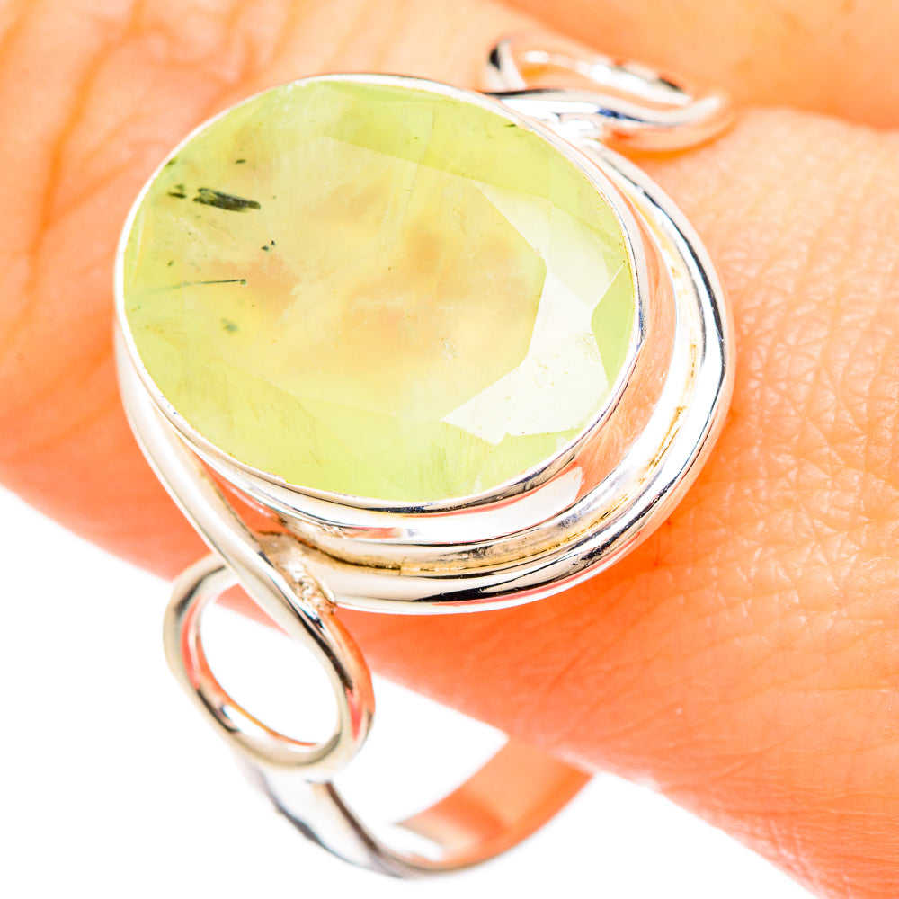 Prehnite Rings handcrafted by Ana Silver Co - RING99246