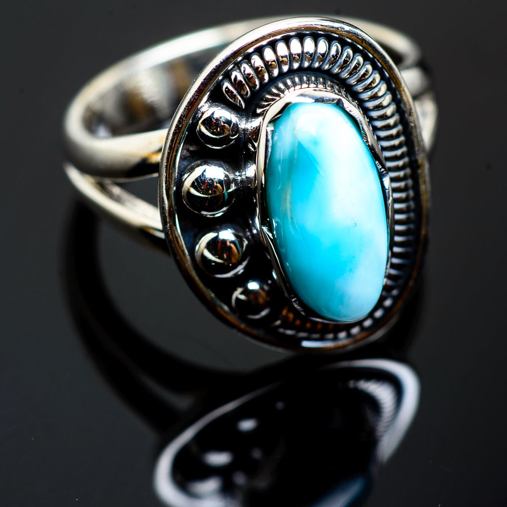 Larimar Rings handcrafted by Ana Silver Co - RING992477