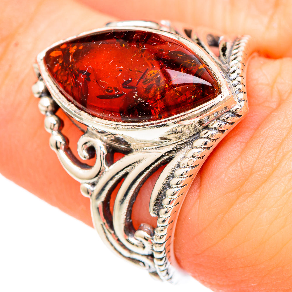Baltic Amber Rings handcrafted by Ana Silver Co - RING99253