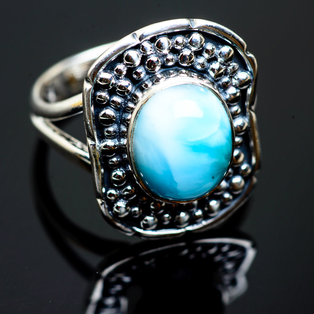 Larimar Rings handcrafted by Ana Silver Co - RING992561