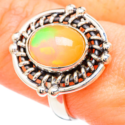 Ethiopian Opal Rings handcrafted by Ana Silver Co - RING99277