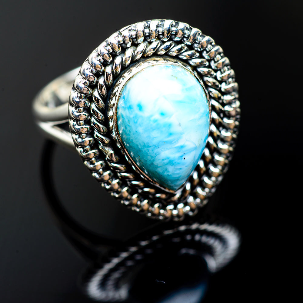 Larimar Rings handcrafted by Ana Silver Co - RING992783