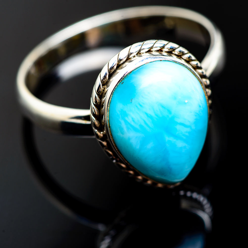 Larimar Rings handcrafted by Ana Silver Co - RING992818