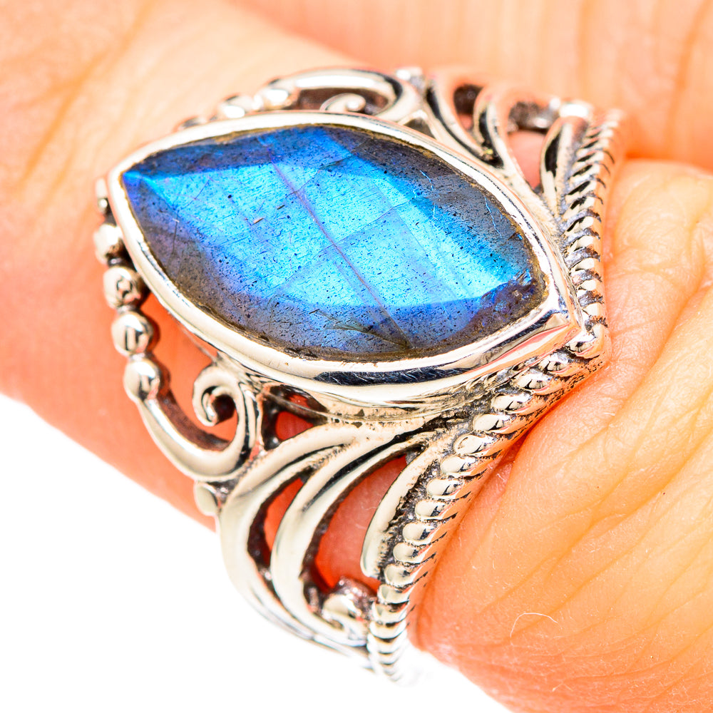 Labradorite Rings handcrafted by Ana Silver Co - RING99283