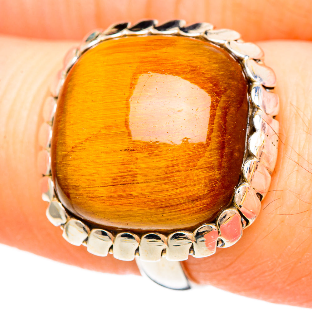 Tiger Eye Rings handcrafted by Ana Silver Co - RING99291