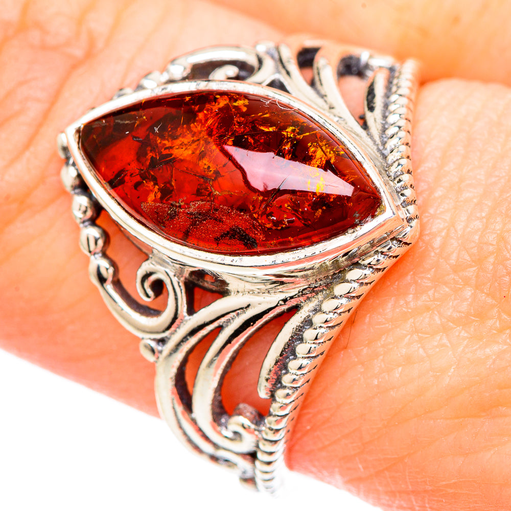 Baltic Amber Rings handcrafted by Ana Silver Co - RING99295