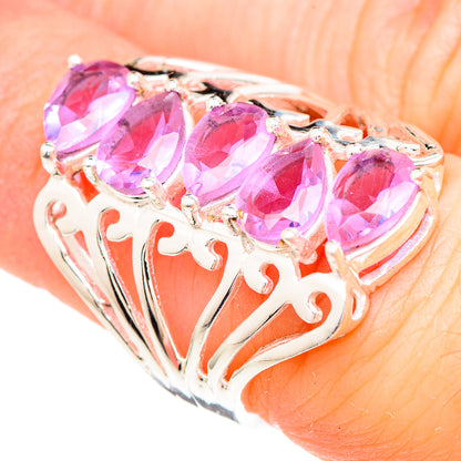 Color Change Alexandrite (lab.) Rings handcrafted by Ana Silver Co - RING99302