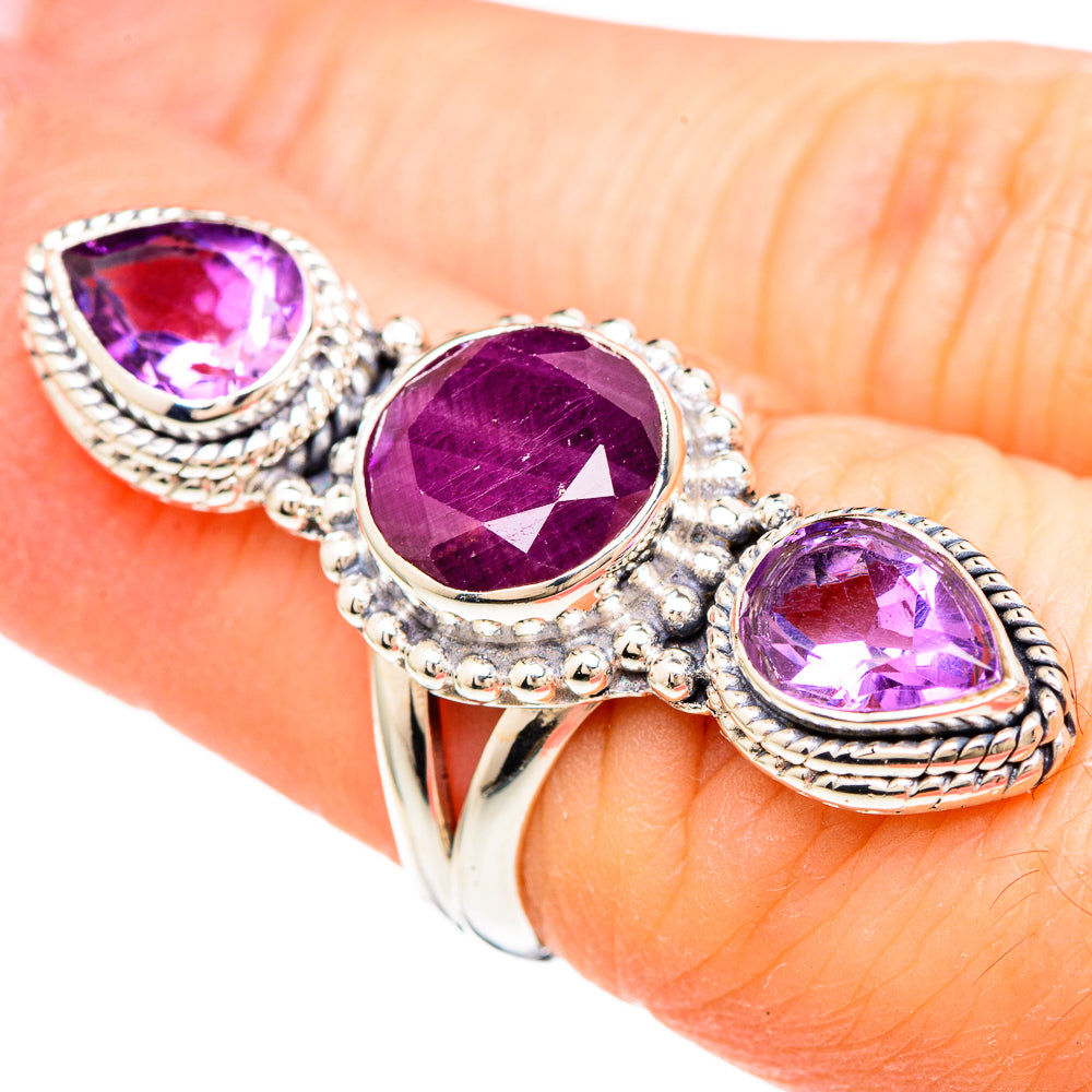 Ruby Rings handcrafted by Ana Silver Co - RING99315