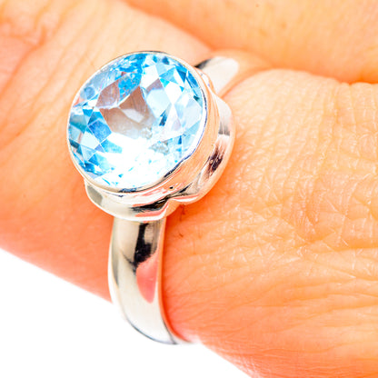Blue Topaz Rings handcrafted by Ana Silver Co - RING99325