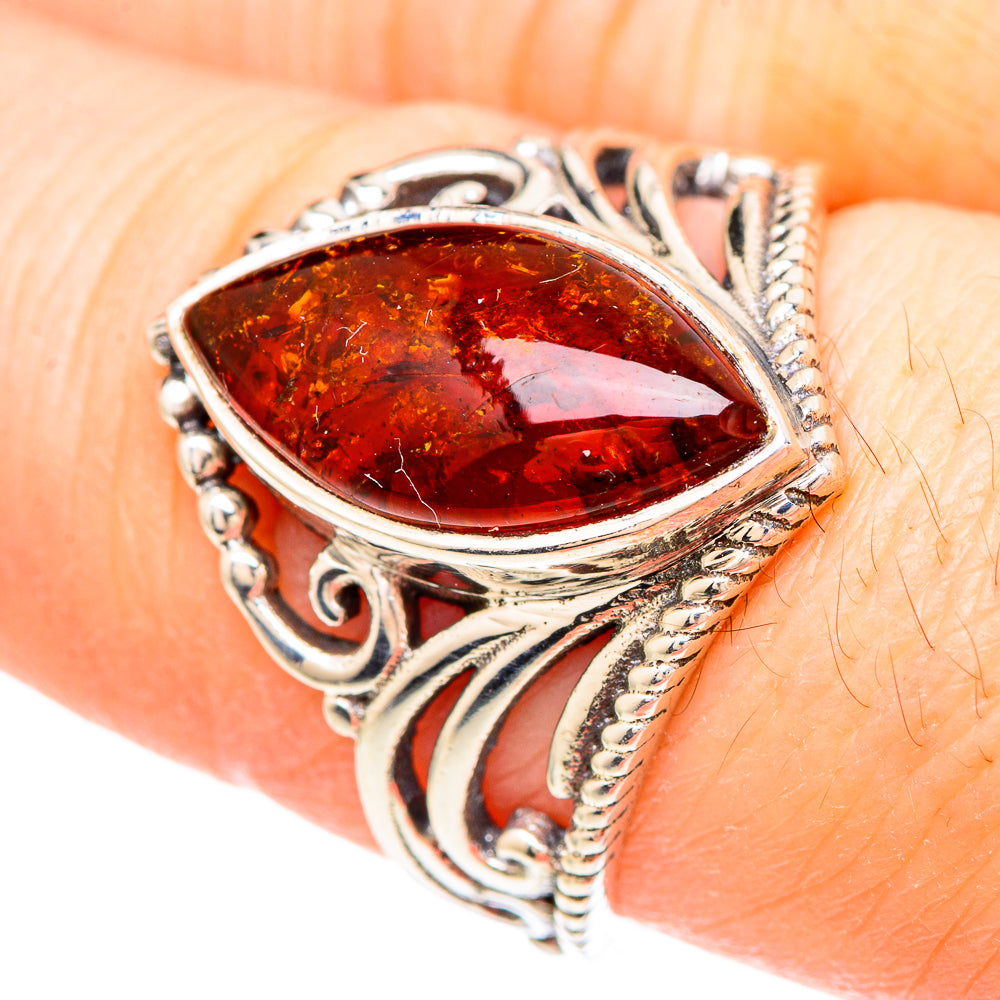 Baltic Amber Rings handcrafted by Ana Silver Co - RING99334