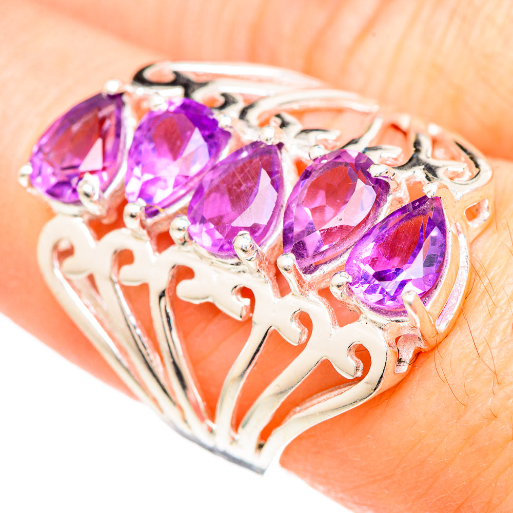 Color Change Alexandrite (lab.) Rings handcrafted by Ana Silver Co - RING99344
