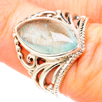 Aquamarine Rings handcrafted by Ana Silver Co - RING99361