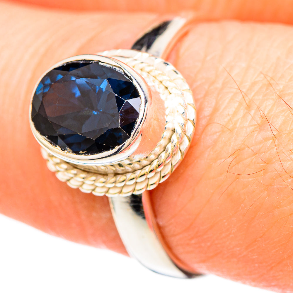 Blue Spinel Rings handcrafted by Ana Silver Co - RING99364