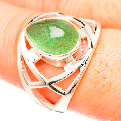 Green Aventurine Rings handcrafted by Ana Silver Co - RING99367