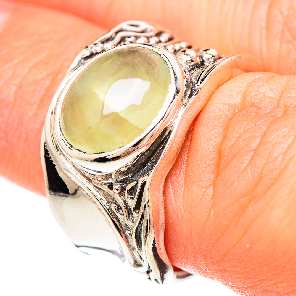 Prehnite Rings handcrafted by Ana Silver Co - RING99368