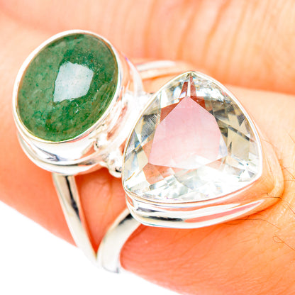 Green Amethyst Rings handcrafted by Ana Silver Co - RING99369