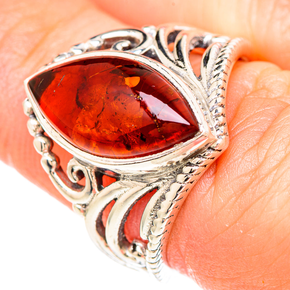 Baltic Amber Rings handcrafted by Ana Silver Co - RING99373