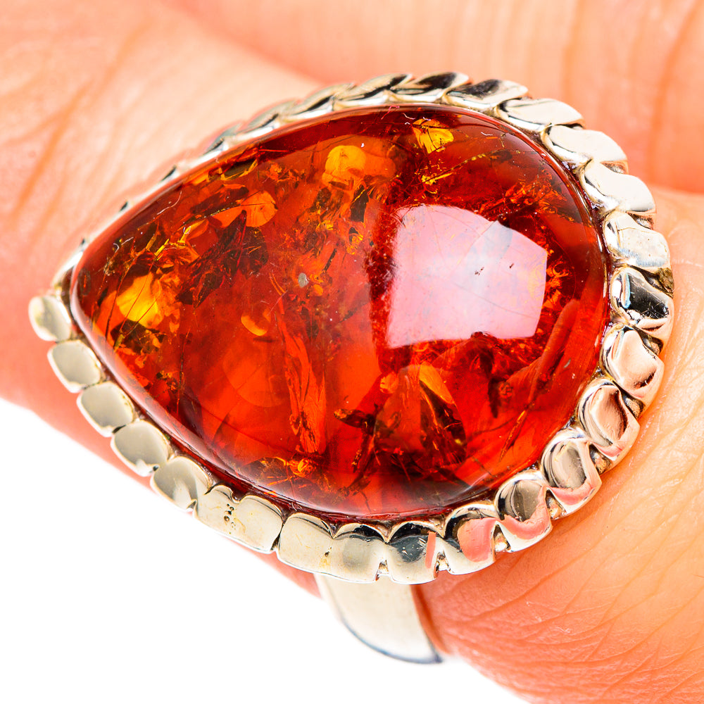 Baltic Amber Rings handcrafted by Ana Silver Co - RING99374