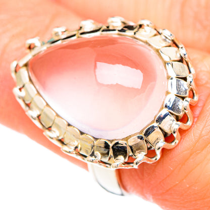 Rose Quartz Rings handcrafted by Ana Silver Co - RING99375