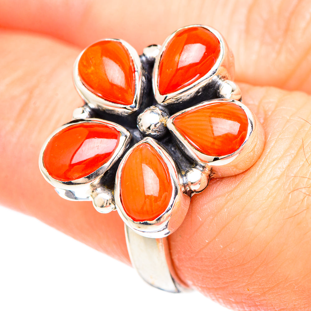 Carnelian Rings handcrafted by Ana Silver Co - RING99377