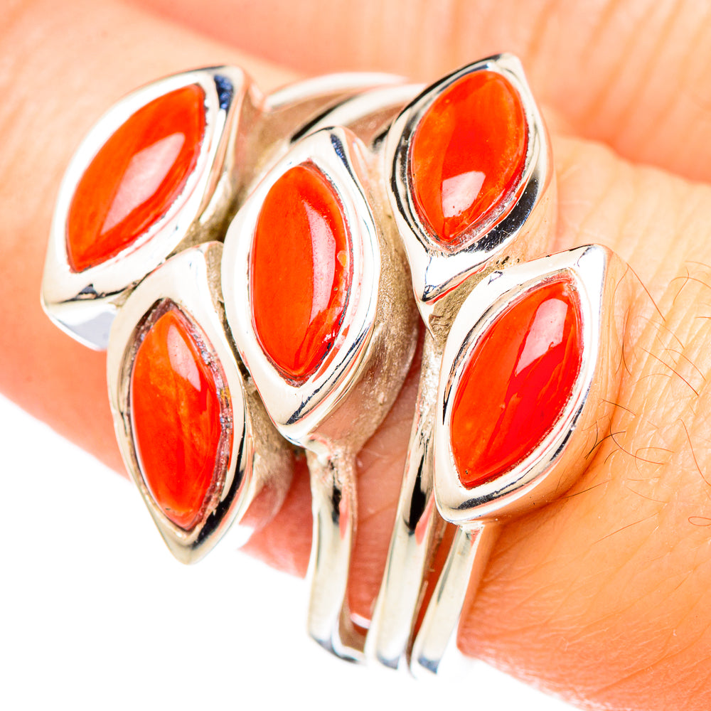 Carnelian Rings handcrafted by Ana Silver Co - RING99378