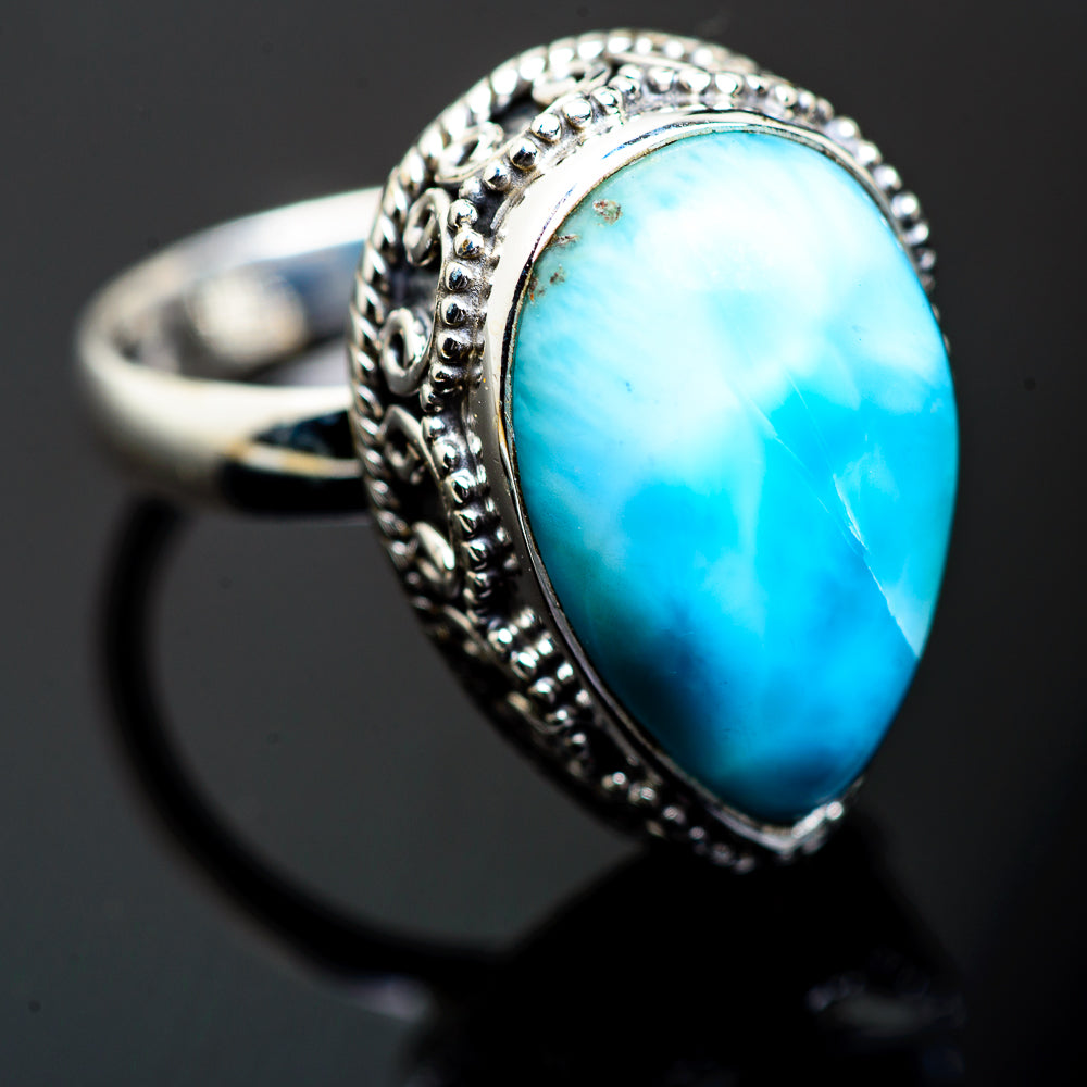 Larimar Rings handcrafted by Ana Silver Co - RING993823