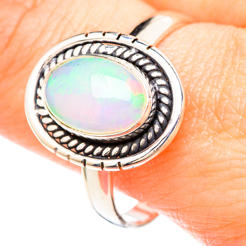 Ethiopian Opal Rings handcrafted by Ana Silver Co - RING99395