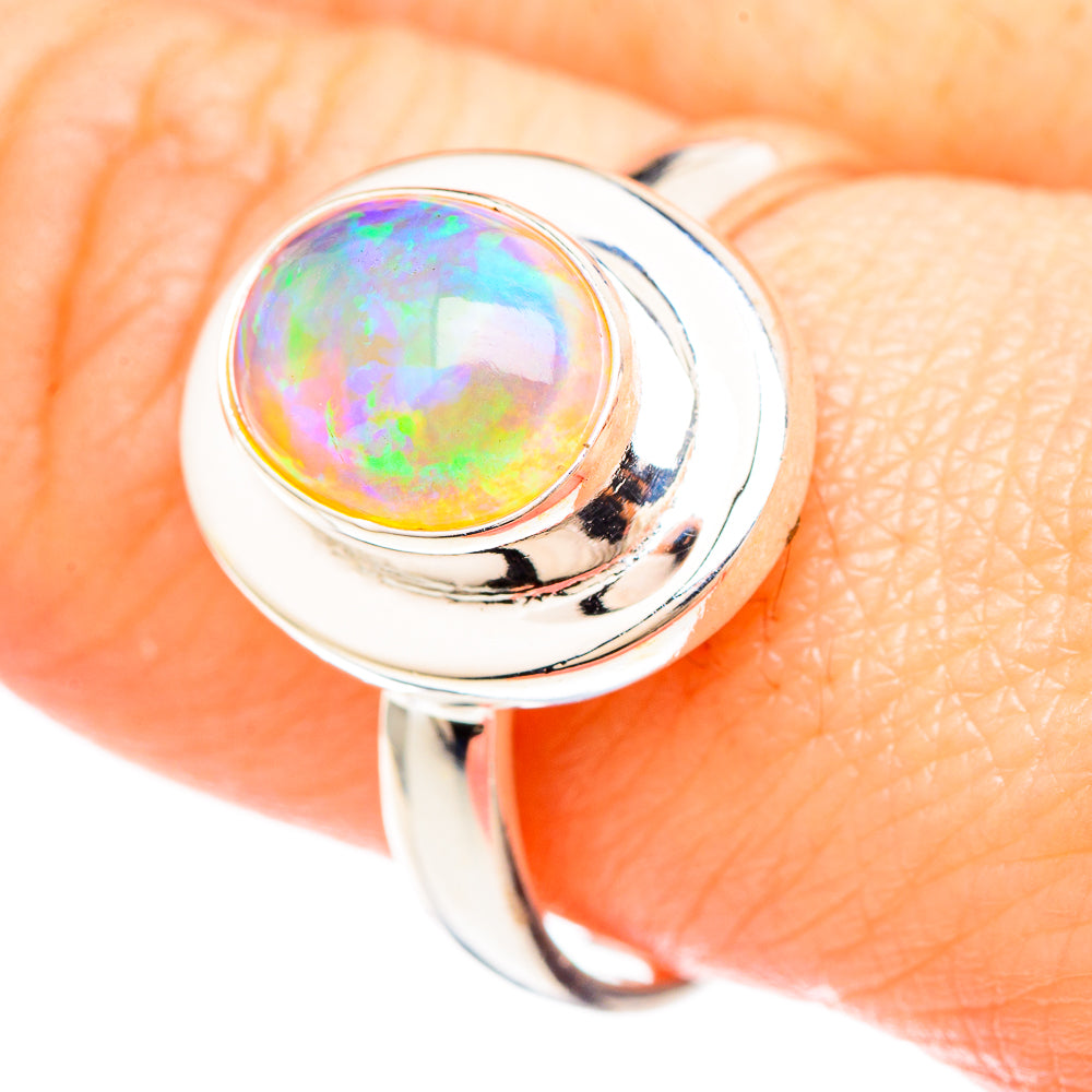 Ethiopian Opal Rings handcrafted by Ana Silver Co - RING99396