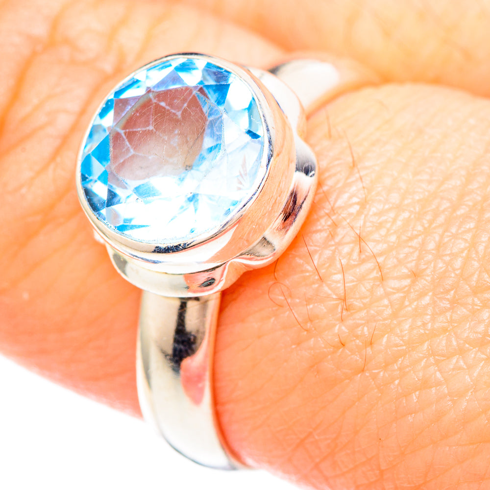 Blue Topaz Rings handcrafted by Ana Silver Co - RING99402