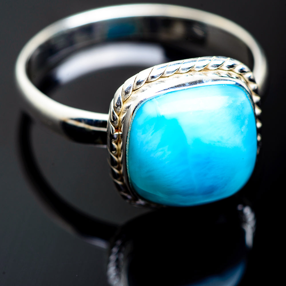 Larimar Rings handcrafted by Ana Silver Co - RING994029