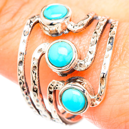 Sleeping Beauty Turquoise Rings handcrafted by Ana Silver Co - RING99403
