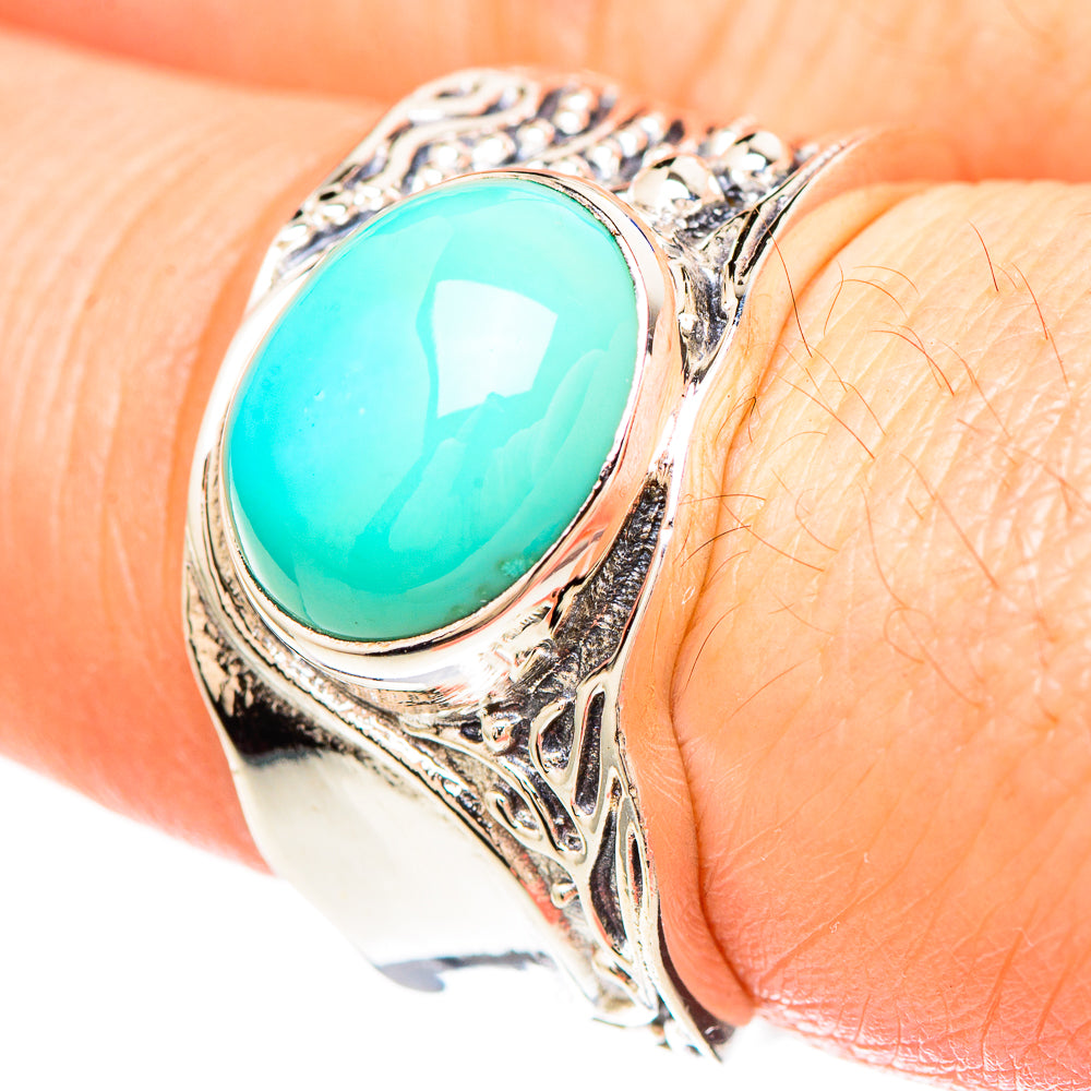 Sleeping Beauty Turquoise Rings handcrafted by Ana Silver Co - RING99406