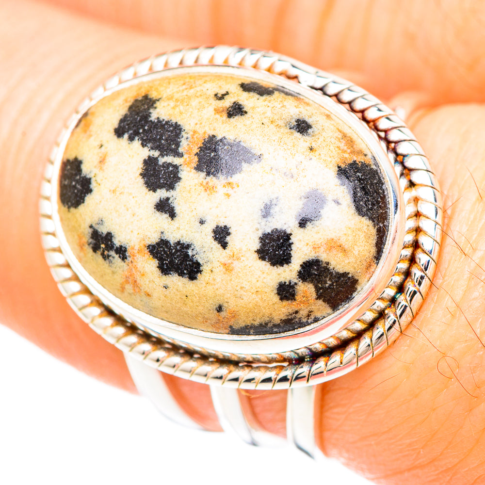 Dalmatian Jasper Rings handcrafted by Ana Silver Co - RING99410