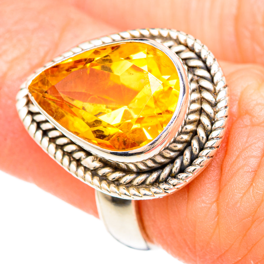 Citrine Rings handcrafted by Ana Silver Co - RING99413