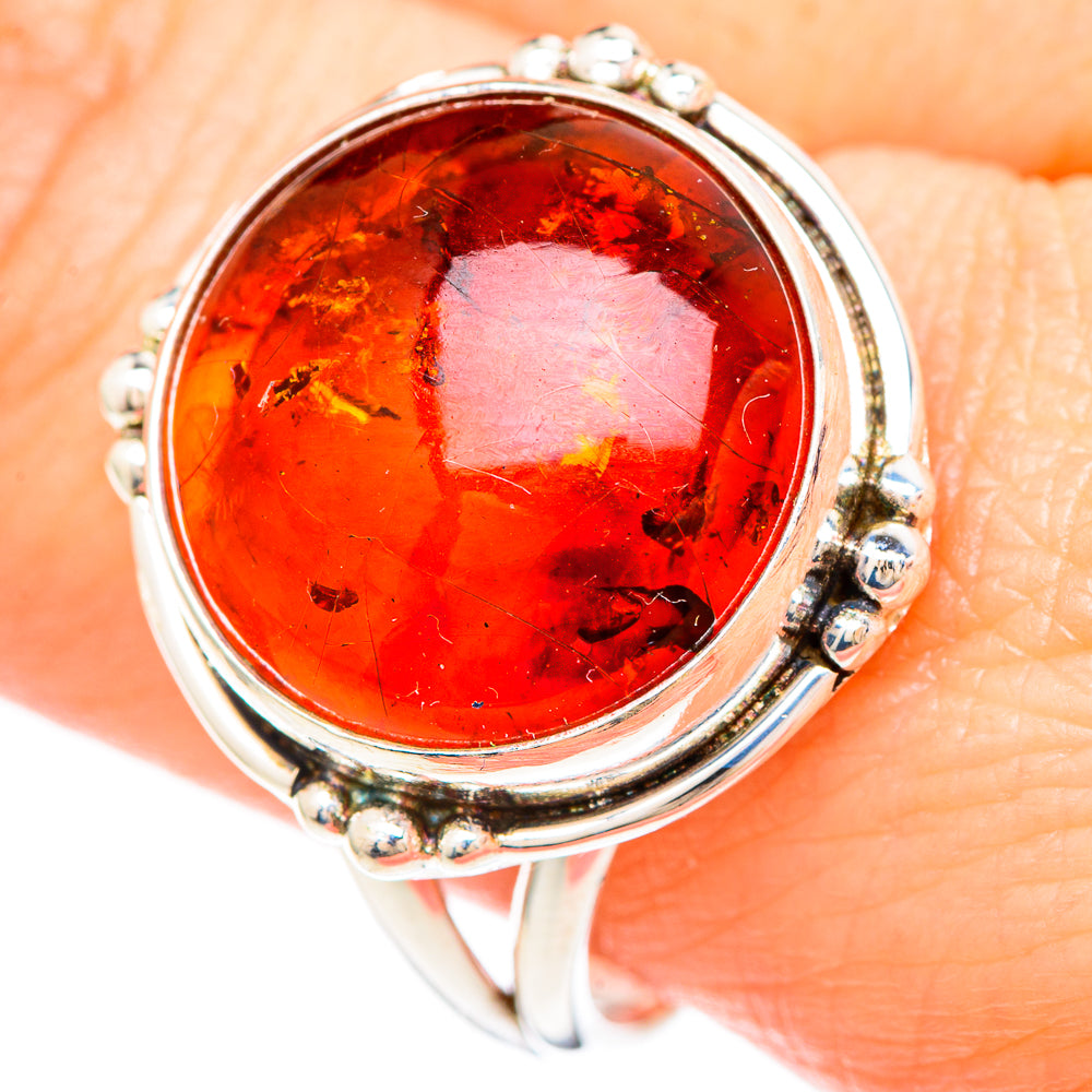 Baltic Amber Rings handcrafted by Ana Silver Co - RING99416